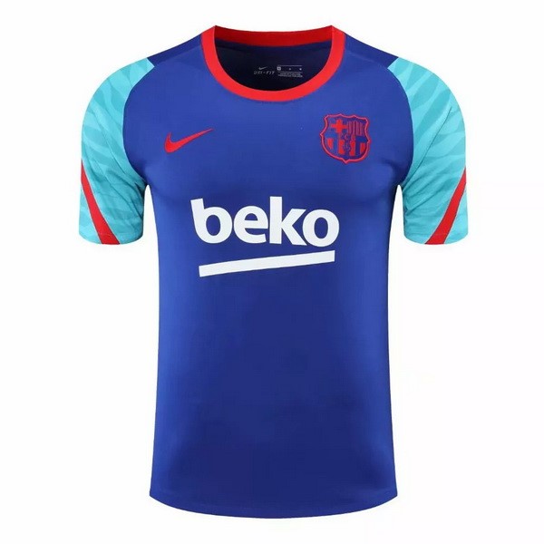 Nike Trainingsshirt Barcelona 2021-2022 Blau Günstige Fußballtrikots